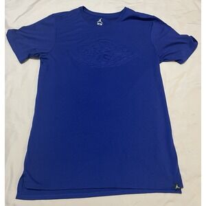 Nike Air Jordan Men's 3D Embossed Logo Blue‎ Medium